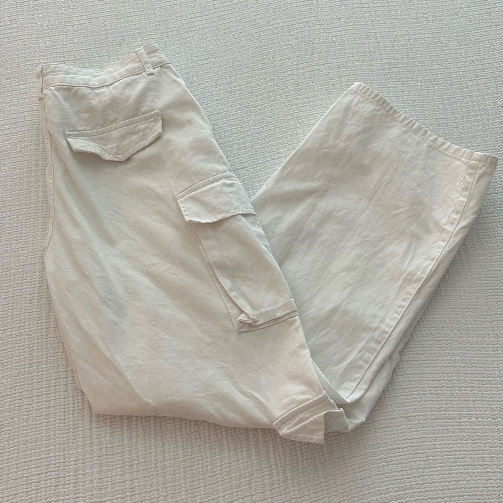 White Denim ZARA Cargo Pants